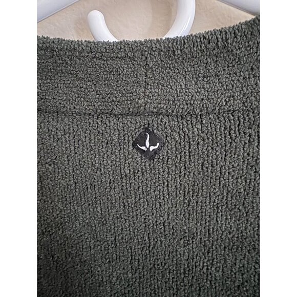 Prana Cozy V-Neck Fleece Sweater in Hunter Green Size Small Hiking Outside - Picture 7 of 13